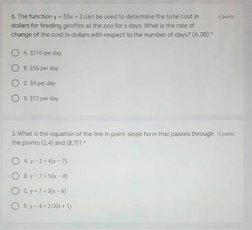 There are two different questions I need help on both