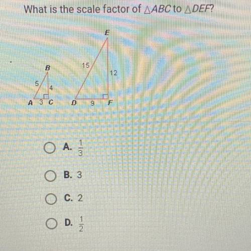 What is the scale length of ABC to DEF?