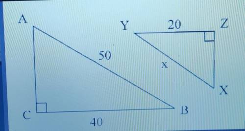 triangle ABC and XYZ are similar, ABC is the copy and XYZ is the original shape. What is the scale