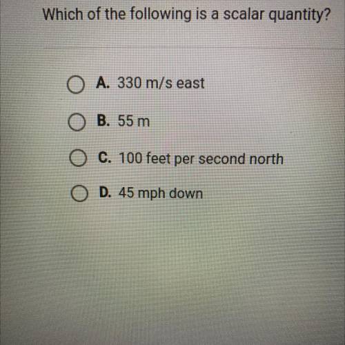 Which of the following is a scalar quantity?