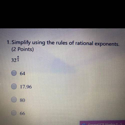 Simplify using the rules of rational exponents