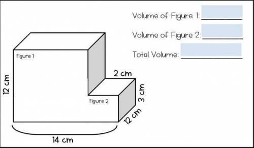 I need help, what's the volume of figure 1 and 2