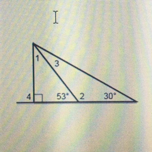 What is the measures of the angles in a triangle?