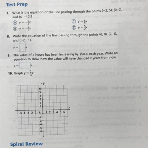 Please help with question 7 and 8 also 9