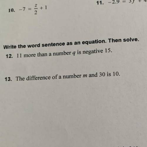 Please help with 12 and 13 please thank you