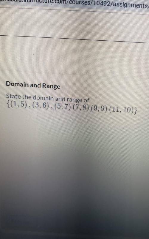 What are the domain and the range