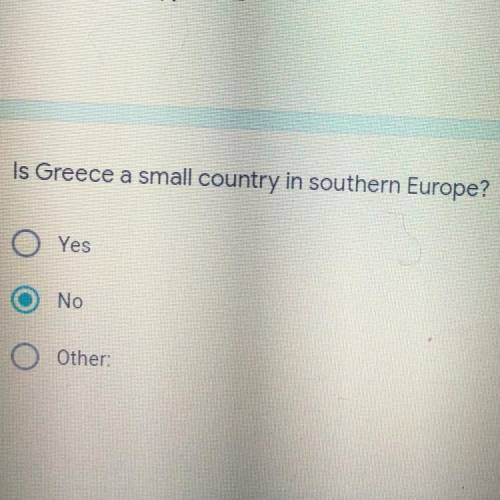 Is Greece a small country in southern Europe?