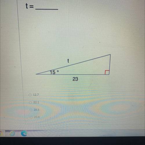 Find the side indicated by the variable. Round to the nearest tenth.
PLEASE HELP