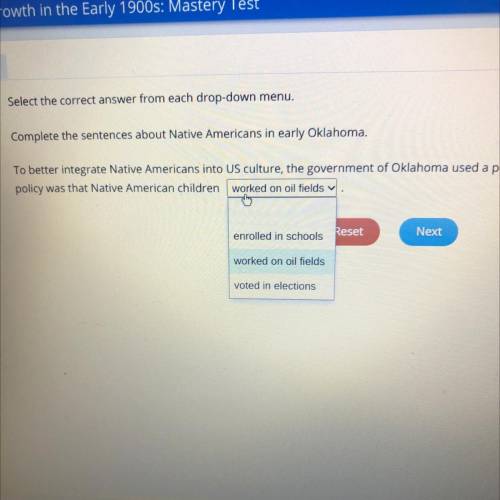 Select the correct answer from each drop-down menu.

Complete the sentences about Native Americans