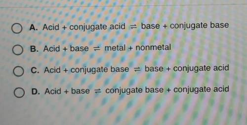 Which of the following best describes a Brønsted-Lowry acid-base reaction?