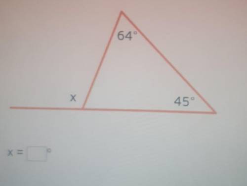 Find the value of x. X=