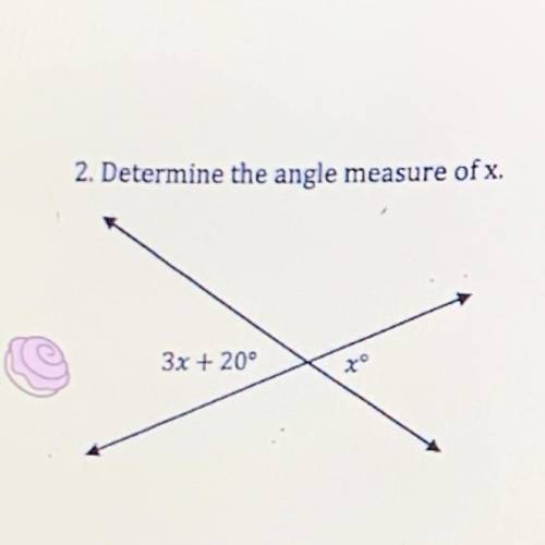 Determine the angle of x :p