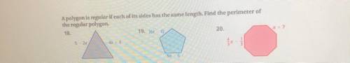 The polygon is regular if each of its side has the same length. find the perimeter of the regular p