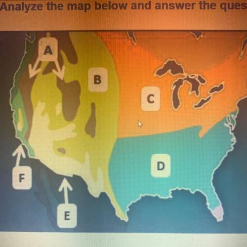 Look at the map above. All of the following climate regions are located in the lower 48 state, exce