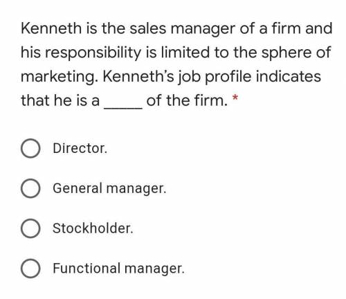 Help!director, general manager,stockholder or functional manager?
