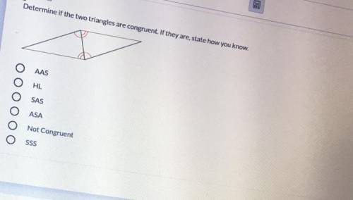 Determine if the two triangles are congruent. Help please