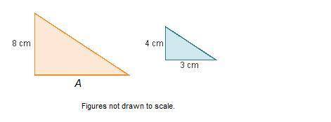 What is the length of side A in centimeters?