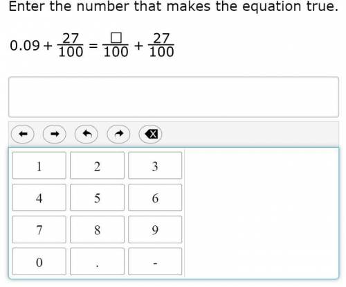 Enter the number that makes the equation true