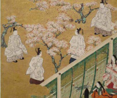 The image shows a scene from the golden age of Japan.

What unique form of Japanese art does this