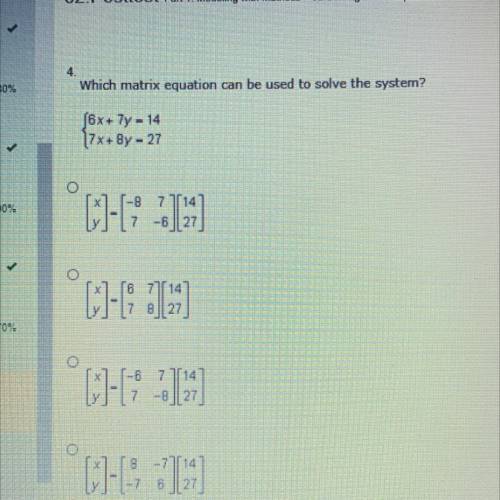 Which matrix equation can be used to solve the system?