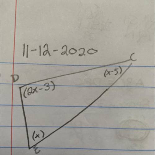 What is the measure of?
Angle C-
Angle D-
Angle E-