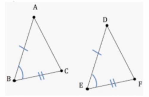 Helppp plzzz!!

A.) Side - Side - Side
B.) Side - Angle - Side
C.) Angle - Side - Angle
D.) Angle