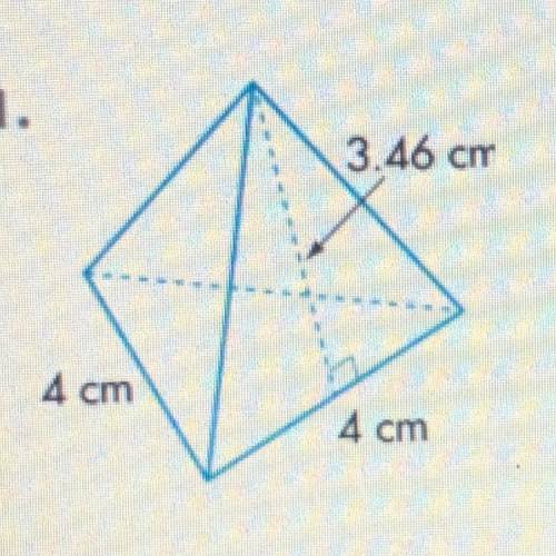 What is the surface area of the pyramid
