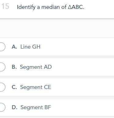 Identify the median of ABC