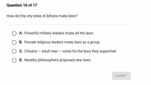 GIVING BRAINLIEST How did the city-state of athens make laws