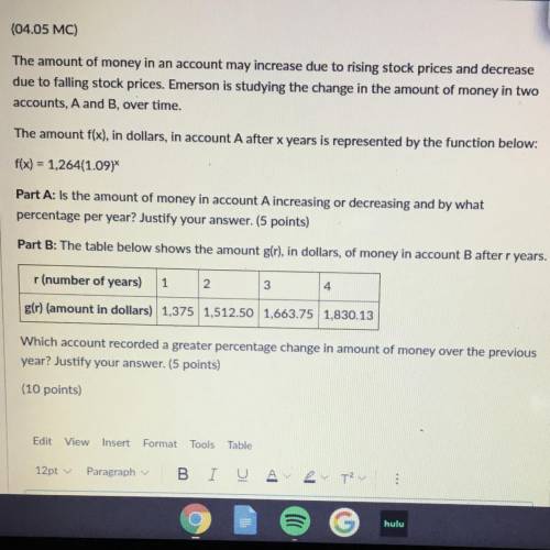 Need help ASAP I will give points