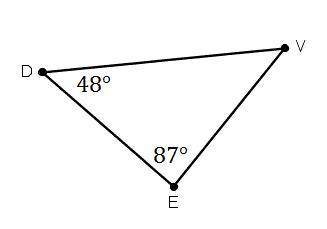 What is the measure of \large \angle V?