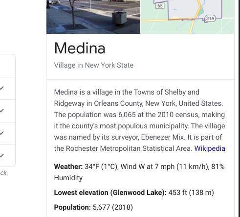 Ppl think i am lying when I say there is a place called Medina New York