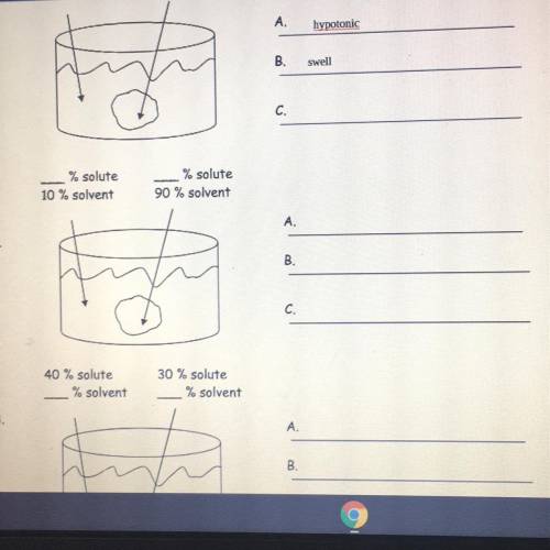 Osmosis worksheet. I need help in this. Please