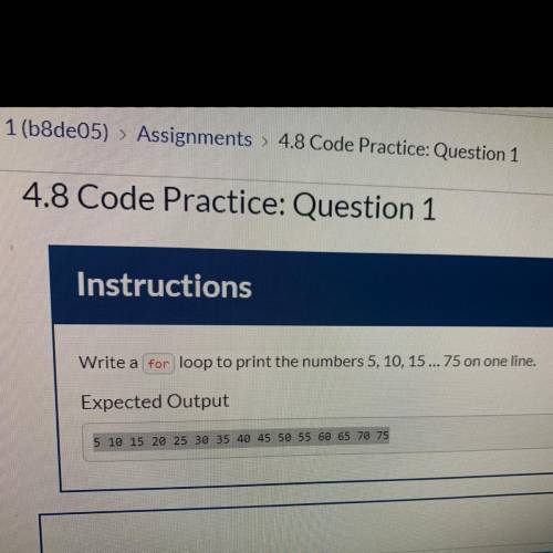 4.8 code practice question 1 need help on