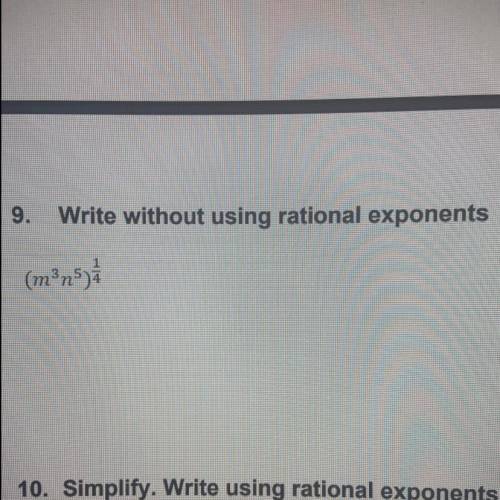 Write without using rational exponents