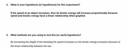 Use your answers from questions 1–3 as the basis for the first section of your lab report. This sec