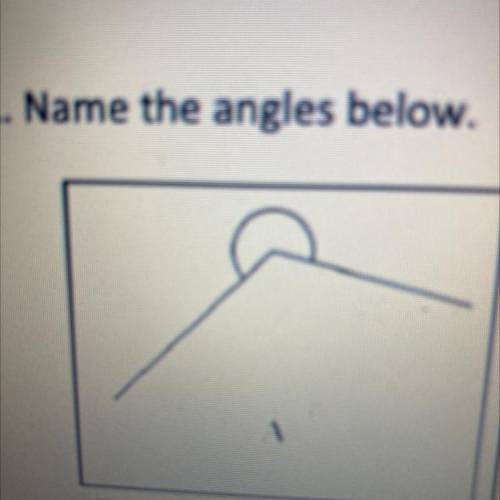 Name the angles below.