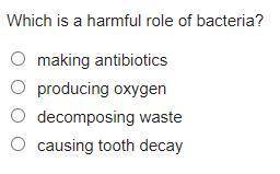 Which is a harmful role of bacteria?
