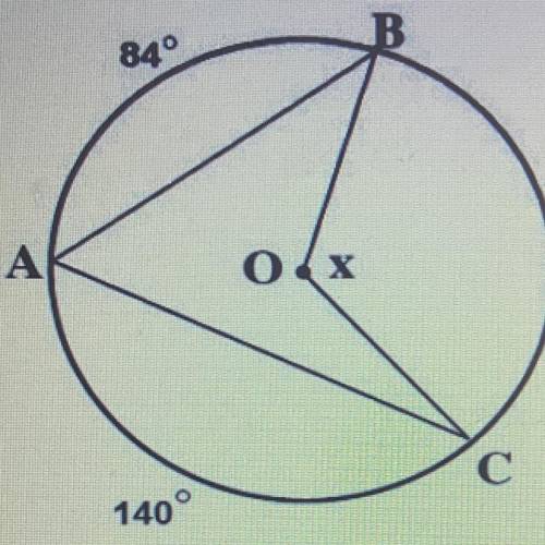 What is the measure of angle BAC