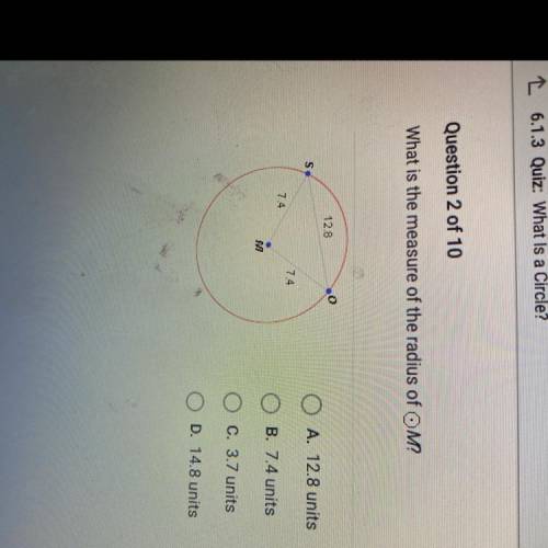 HELP ASAP!! What is the measure of the radius of OM?