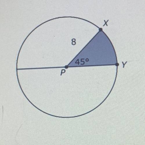 A circle is shown below. What is the area of the unshaded sector?

A. 2pie square units 
B. 8pie s