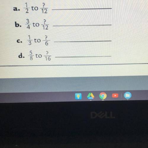 Convert the following fractions to equivalent fractions?