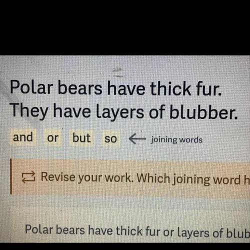Polar bears have thick fur.

They have layers of blubber.
Please help I don’t understand!!!