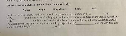 Nature Origin Storytelling Spirit Oral

Native American History was handed down from generation to