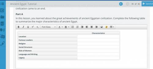 In this lesson, you learned about the great achievements of ancient Egyptian civilization. Complete