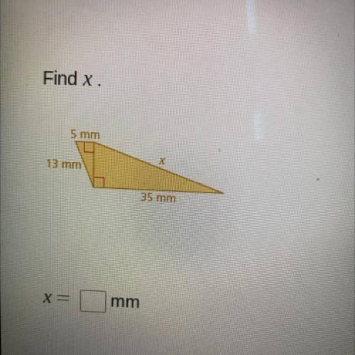 Find x.
(Please show steps!)