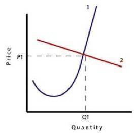 Economics, need some quick help. 35 Points, will award brainliest.

The slope of curve 1 first dec