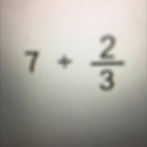 What is 7 divided by 2/3