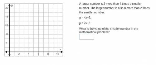 What is the value of the smaller number in the mathematical problem?