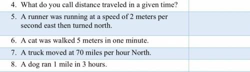 Please help! :( you have to decide if it’s speed, acceleration, or velocity!